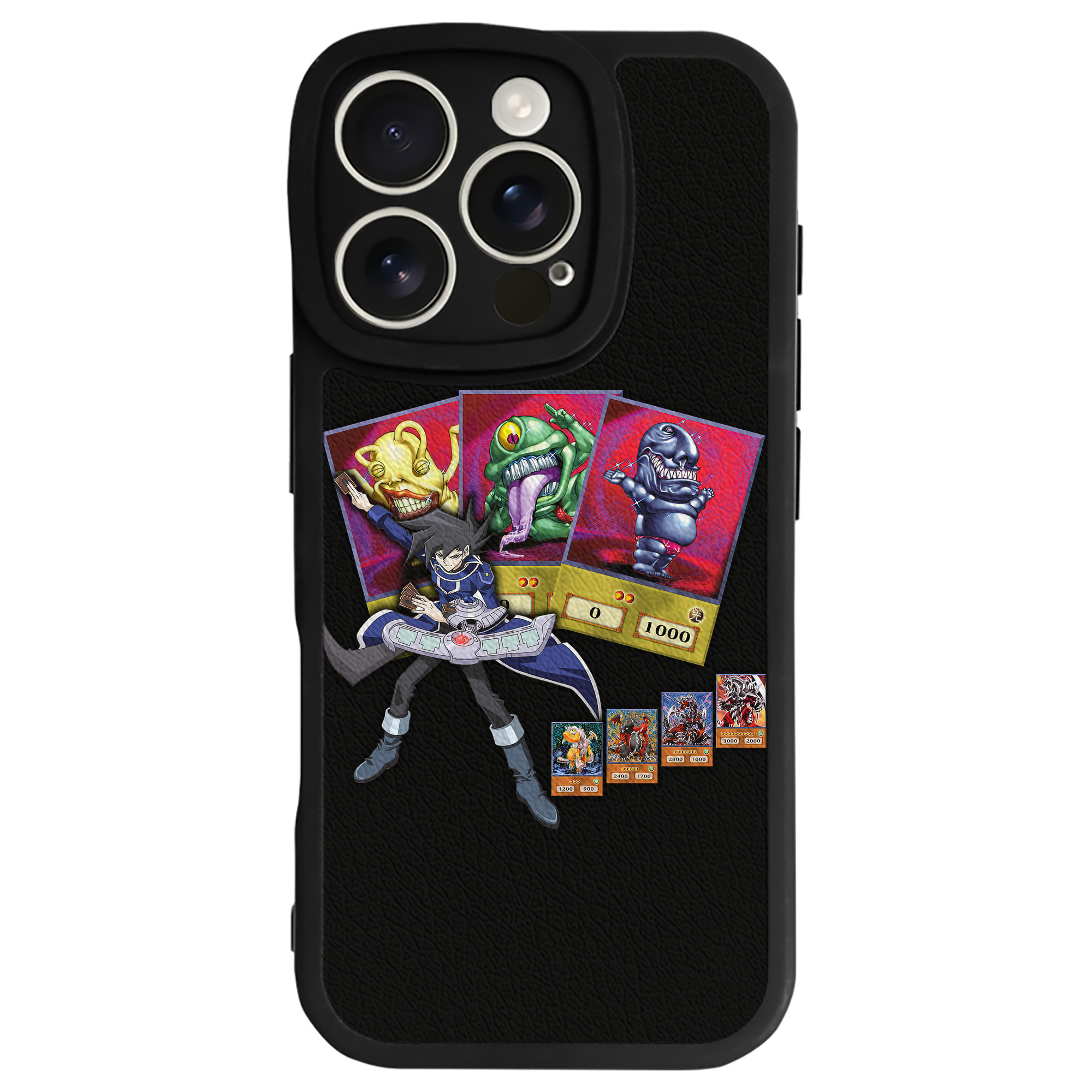 （画像用） 遊☆戯☆王 Yu-Gi-Oh! 【iPhone 16シリーズ対応】シリコンスマホケース（レザー調） 材質：シリコン